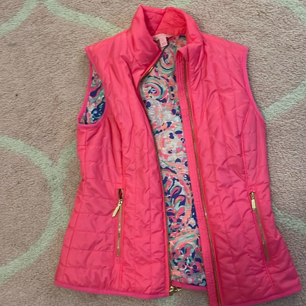 Xs Lilly Pulitzer pink vest